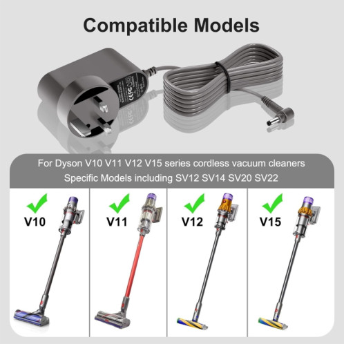 Adaptateur secteur pour ordinateur portable 35 W 30,45 V 1,1 A pour Dyson, prise : prise britannique SH98031341-07